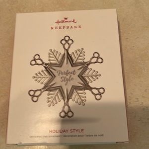 Christmas hair stylist ornament